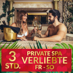 3 Std. Privat SPA für Verliebte Tarif. Fr.- So + FT. Inkl Massage auf WAVE_TOUCH Preis pro Person