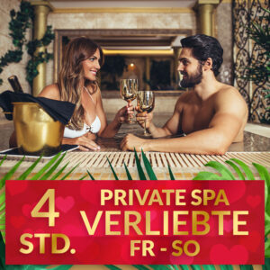 4 Std. Privat SPA für Verliebte Tarif. Fr.- So + FT. Inkl Massage auf WAVE_TOUCH Preis pro Person